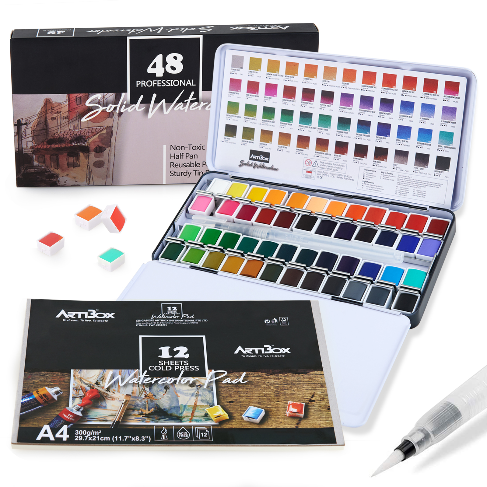 Watercolor Travel Art Set - 34pc – Colour Block